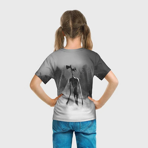 Детская футболка Сиреноголовый в Лесу / 3D-принт – фото 6