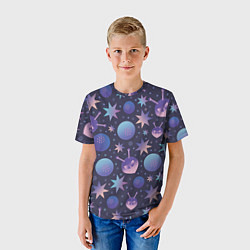 Футболка детская Космический микс, цвет: 3D-принт — фото 2