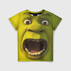 Футболка детская Shrek is Yelling, цвет: 3D-принт