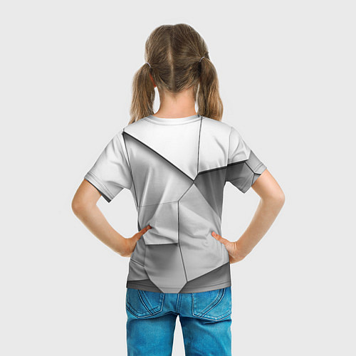 Детская футболка Слом плитки / 3D-принт – фото 6