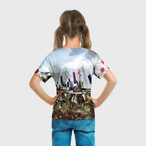 Детская футболка SAMURAI CYBERPUNK / 3D-принт – фото 6