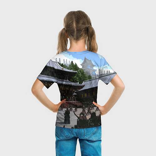 Детская футболка SAMURAI & CYBERPUNK 2077 / 3D-принт – фото 6