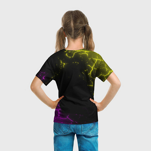 Детская футболка PUBG RETRO NEON ПАБГ НЕОН / 3D-принт – фото 6