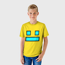 Футболка детская Geometry Dash: Smile, цвет: 3D-принт — фото 2