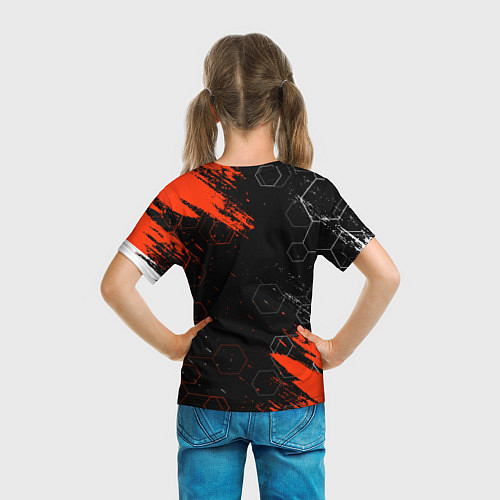 Детская футболка ЛЮБОВЬ СМЕРТЬ И РОБОТЫ СОТЫ / 3D-принт – фото 6