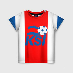 Футболка детская Сборная Исландии, цвет: 3D-принт