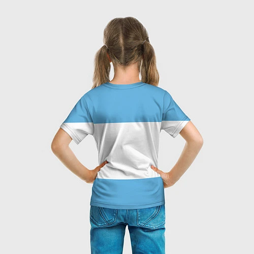 Детская футболка Сборная Аргентины / 3D-принт – фото 6