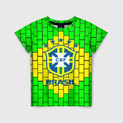 Футболка детская Сборная Бразилии, цвет: 3D-принт