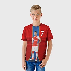 Футболка детская Генрих Мхитарян Арсенал, цвет: 3D-принт — фото 2