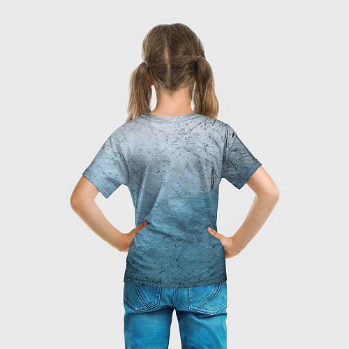 Детская футболка Blue Glass / 3D-принт – фото 6