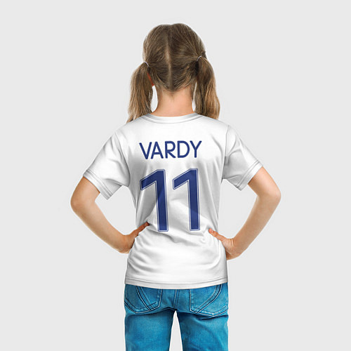 Детская футболка Форма Сборной Англии Vardy / 3D-принт – фото 6