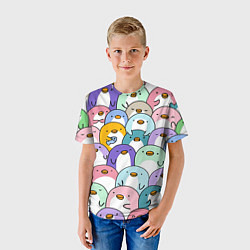 Футболка детская Пингвины, цвет: 3D-принт — фото 2