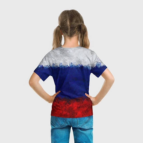 Детская футболка Россия Russia Герб / 3D-принт – фото 6