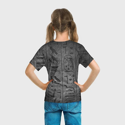 Детская футболка Египетские Иероглифы 3D / 3D-принт – фото 6