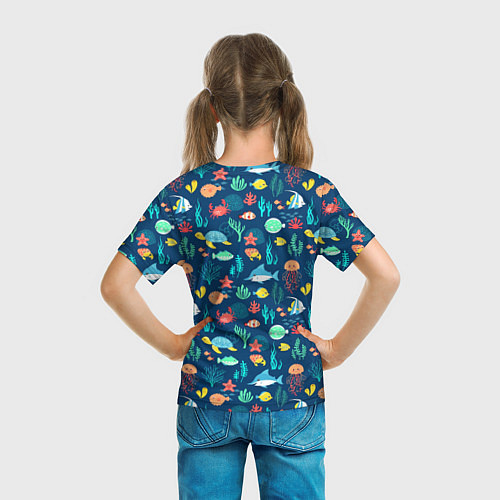Детская футболка Морские жители / 3D-принт – фото 6