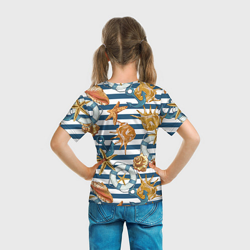 Детская футболка Тельняшка / 3D-принт – фото 6
