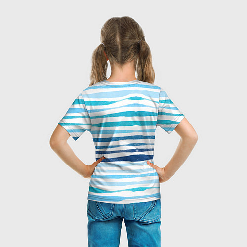 Детская футболка Рыбак хипстер с большой рыбой / 3D-принт – фото 6