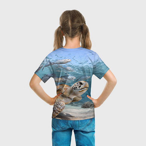 Детская футболка Морская черепаха / 3D-принт – фото 6