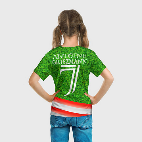 Детская футболка Антуан Гризманн Antoine Griezmann спина Z / 3D-принт – фото 6