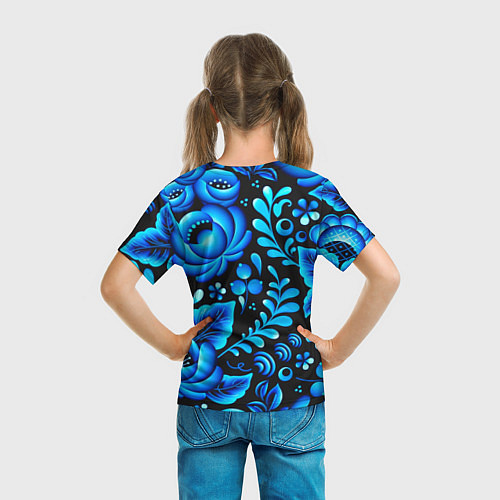 Детская футболка Гжель / 3D-принт – фото 6