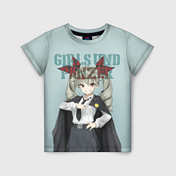 Футболка детская Girls und Panzer, цвет: 3D-принт