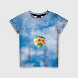 Футболка детская Воздушный шар в небе, цвет: 3D-принт