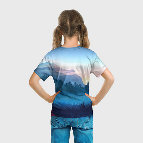 Детская футболка Рассвет / 3D-принт – фото 6