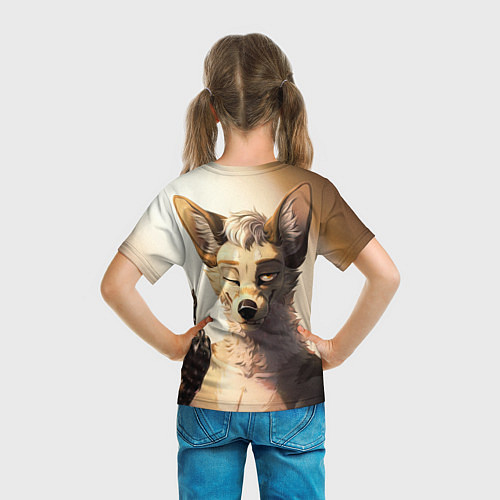 Детская футболка Furry jackal / 3D-принт – фото 6