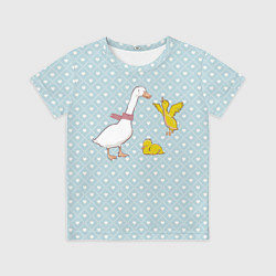 Футболка детская Утка и утята, цвет: 3D-принт