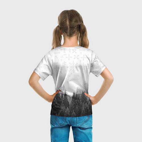 Детская футболка Лес и руны / 3D-принт – фото 6