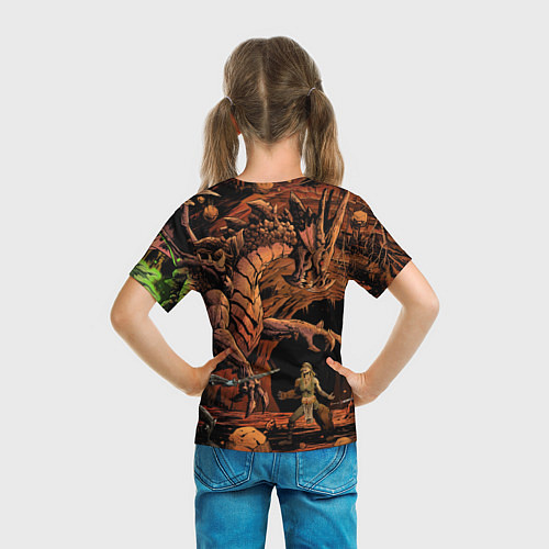 Детская футболка Dungeons and Dragons Схватка / 3D-принт – фото 6