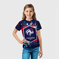 Футболка детская Сборная Франции, цвет: 3D-принт — фото 2