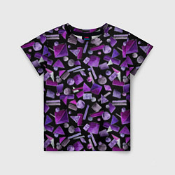 Детская футболка Геометрический фиолетовый