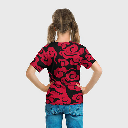 Детская футболка Красное облако / 3D-принт – фото 6