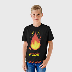 Футболка детская FIRE, цвет: 3D-принт — фото 2