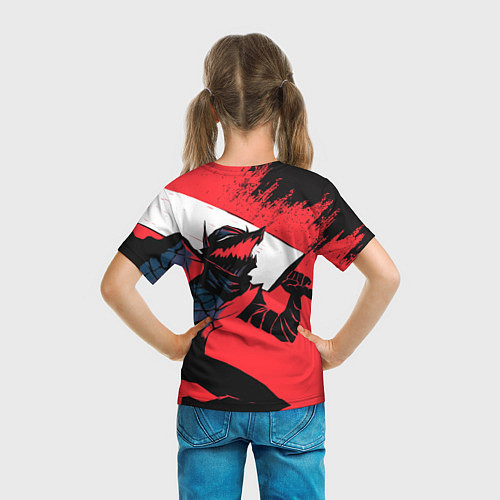 Детская футболка БЕРСЕРК red красный / 3D-принт – фото 6