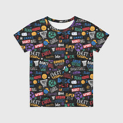 Футболка детская Баскетбол, цвет: 3D-принт