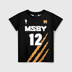 Футболка детская 12 MSBY BLACK JACKALS, цвет: 3D-принт