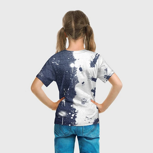 Детская футболка Джинсы тай дай белизной хлоркой / 3D-принт – фото 6