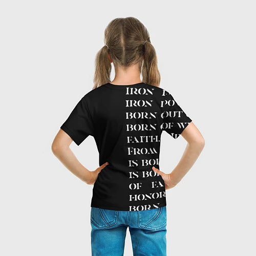 Детская футболка Боевой клич Железные войны / 3D-принт – фото 6