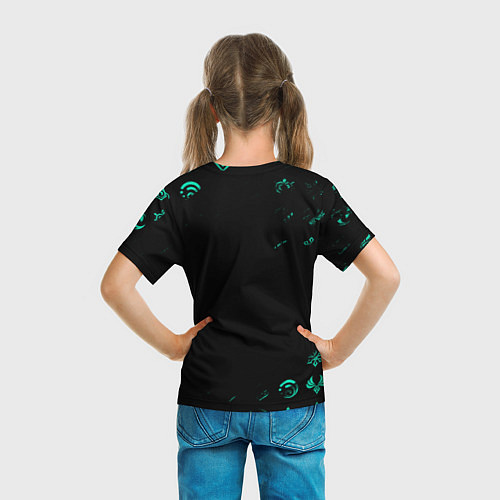 Детская футболка XIAO GENSHIN IMPACT / 3D-принт – фото 6