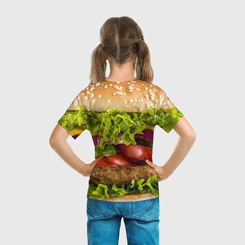 Детская футболка Бургер / 3D-принт – фото 6