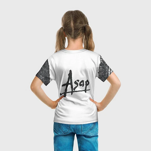 Детская футболка ASAP ROCKY АСАП спина Z / 3D-принт – фото 6