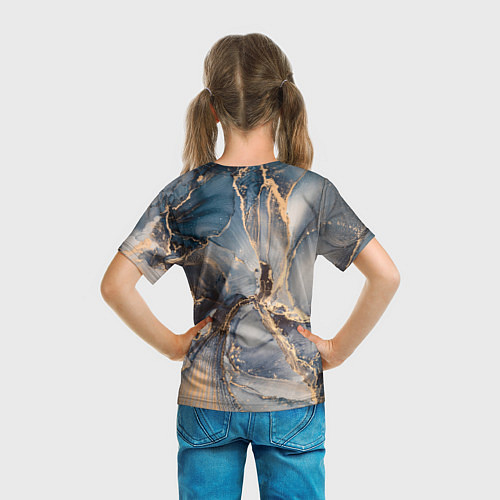 Детская футболка Fluid art ink mix / 3D-принт – фото 6