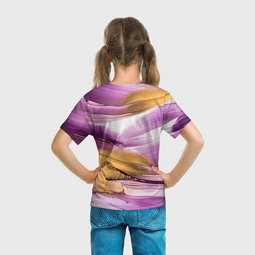 Детская футболка Наслоение красок / 3D-принт – фото 6