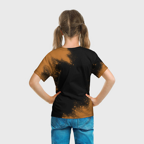 Детская футболка Кошачья Йога - Взрыв / 3D-принт – фото 6