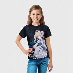 Футболка детская Барбара Genshin Impact, цвет: 3D-принт — фото 2