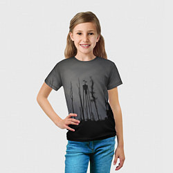 Футболка детская Сиреноголовый В Лесу Игра, цвет: 3D-принт — фото 2