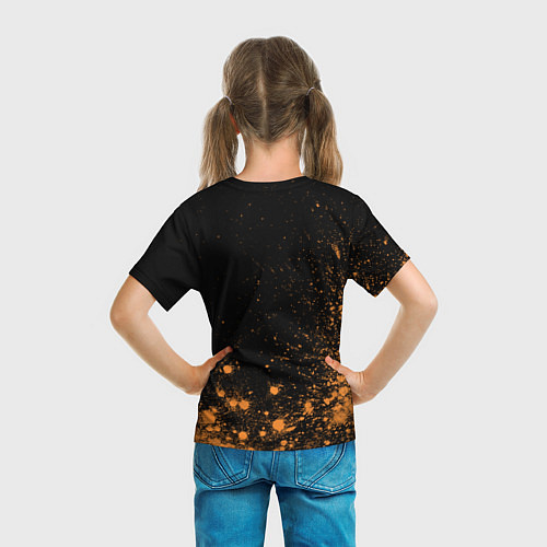 Детская футболка Foxy - Paint / 3D-принт – фото 6