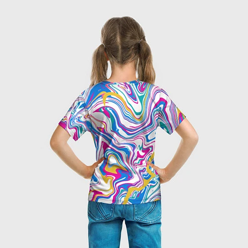 Детская футболка Floppa Art / 3D-принт – фото 6